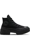 Converse Lugged Heel Platform Hi Sneakers In Black