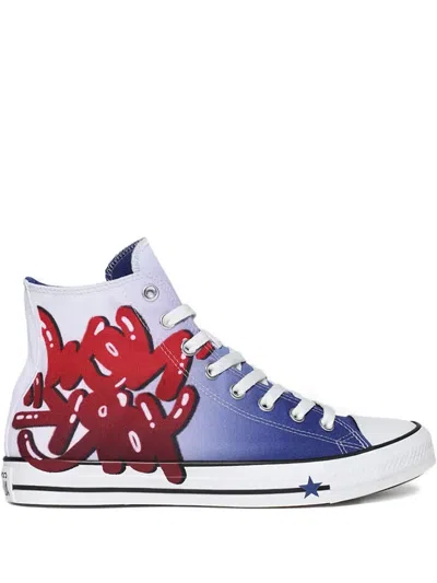 Converse Chuck Taylor New York Graffiti Hi-top Sneakers In Blue