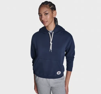 Converse Chuck Taylor Patch Classic Pullover Hoodie In Blue