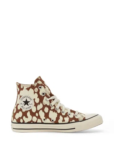Converse Chuck Taylor Printed High-top Sneakers In Animal Print