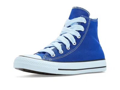 Converse Chuck Taylor(r) All Star(r) Color Plus (big Kid) Kid's Shoes Blue/cold Touch/black: 4 Big Kid M