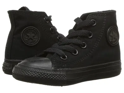 Converse Kids' Chuck Taylor(r) All Star(r) Core Hi (infant/toddler) Boys Shoes Black/monochrome : 4 Toddler M, Canv