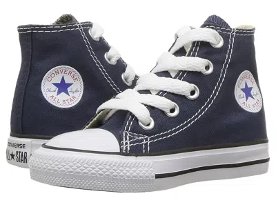 Converse Kids' Chuck Taylor(r) All Star(r) Core Hi (infant/toddler) Boys Shoes Navy : 3 Infant M, Canvas In Blue