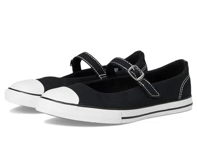 Converse Chuck Taylor(r) All Star(r) Dainty Mary Jane (little Kid) Boys Shoes Black/white/black : 3 Little Ki In Multi