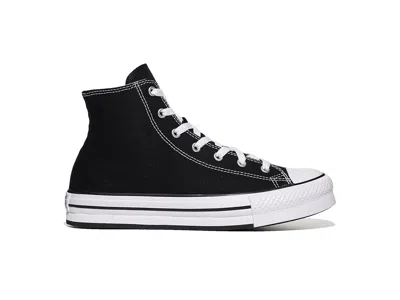 Converse Chuck Taylor(r) All Star(r) Eva Lift Hi (big Kid) Girl's Shoes Black : 7 Big Kid M, Canvas