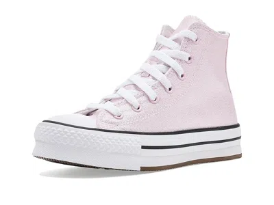 Converse Chuck Taylor(r) All Star(r) Lift Platform Shine (big Kid) Kid's Shoes New Found Bloom/white/black :  In Purple