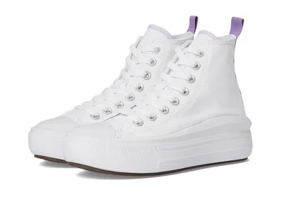Converse Chuck Taylor(r) All Star(r) Move Platform (big Kid) Boys Shoes White/pixel Purple/white : 4.5 Big Ki