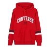 Converse Collegiate Text Pullover Hoodie 'red'