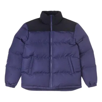 Converse Colorblock Down Jacket 'purple Black' In Blue