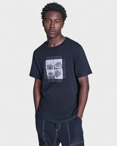 Converse Comic Strip T-shirt In Blue