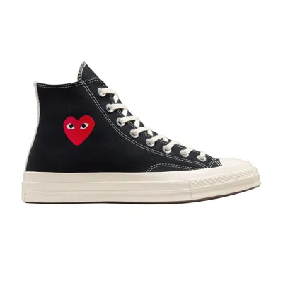 Pre-owned Converse Comme Des Garçons Play X Chuck 70 High 'single Heart - Black'