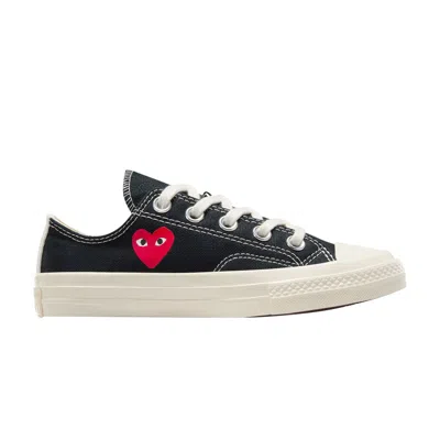Pre-owned Converse Comme Des Garçons Play X Chuck 70 Low Ps 'single Heart - Black' | Kid's Size 11