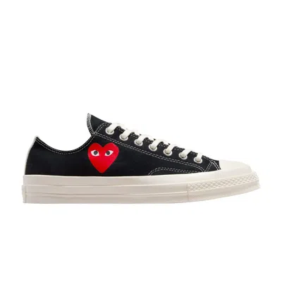 Pre-owned Converse Comme Des Garçons Play X Chuck 70 Low 'single Heart - Black'