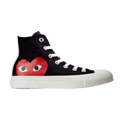 Pre-owned Converse Comme Des Garçons Play X Chuck Taylor All Star High 'black'