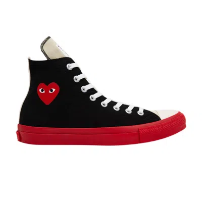 Pre-owned Converse Comme Des Garçons Play X Chuck Taylor All Star High 'black Red' | Men's Size 9.5