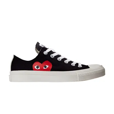 Pre-owned Converse Comme Des Garçons Play X Chuck Taylor All Star Low 'black'