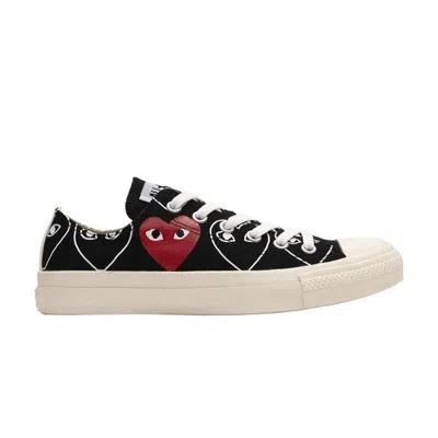 Pre-owned Converse Comme Des Garçons Play X  Chuck 70 Low 'heart Print - Black Red' | Brown | Men's Size 8.5