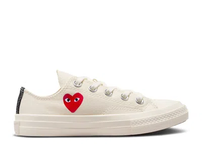 Converse Comme Des Garçons Play X  Chuck 70 Low Ps 'single Heart - Milk' In White