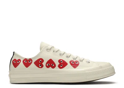 Converse Comme Des Garçons Play X  Chuck 70 Low Top 'multi Heart' In White