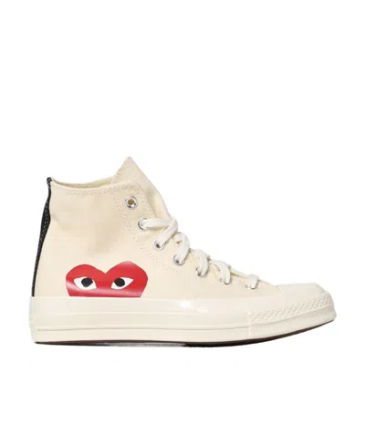 Converse Comme Des Garçons Play X  High-top Trainers In Neutral