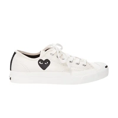 Pre-owned Converse Comme Des Garçons Play X Jack Purcell Low 'natural' In Cream