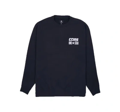 Converse Cons One Star Crew Sweatshirt 'black'
