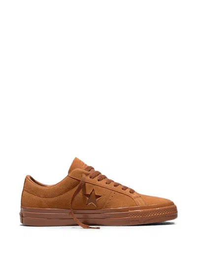 Converse Cons One Star Pro Mono Suede Sneakers In Brown