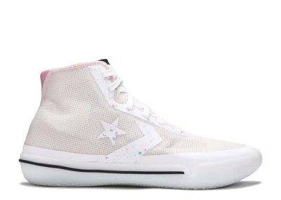 Converse All Star Pro Bb High 'pale Putty Lotus Pink' In White