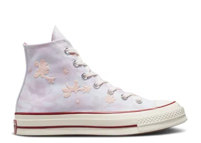 Converse Chuck 70 High 'embroidered Desert Floral' In Pink