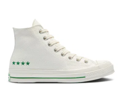 Converse Chuck 70 High 'green Stars' In White