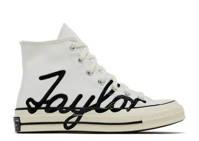 Converse Chuck 70 High 'scripted Signature Print - White Egret'