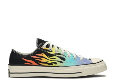 Converse Chuck 70 Low 'archive Print - Flames' In Black