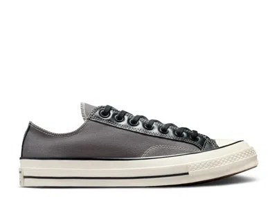 Converse Chuck 70 Low 'leather Overlays - Sharkskin' In Gray