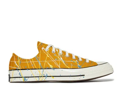 Converse Chuck 70 Low 'paint Splatter - Sunflower Gold' In Yellow