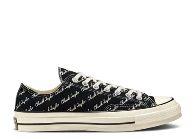 Converse Chuck 70 Low 'scripted Signature Print - Black Egret'