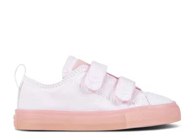 Converse Babies'   Chuck Taylor All Star 2v Low Td 'white Cherry Blossom' In Pink