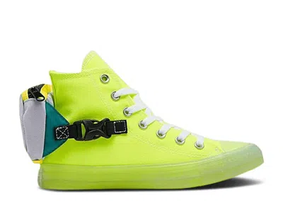 Converse Chuck Taylor All Star Buckle Up High 'neon Jelly' In Green
