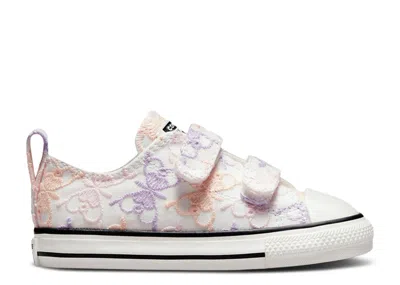 Converse Babies'   Chuck Taylor All Star Easy-on Low Td 'butterfly Embroidery - Pale Amethyst' In White