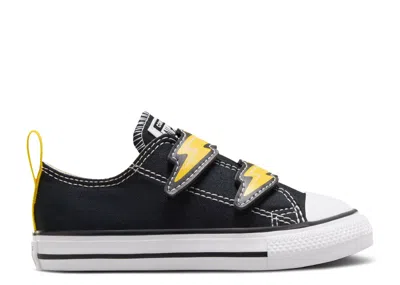 Converse Babies'   Chuck Taylor All Star Easyon Low Td 'electric Bolt' In Black