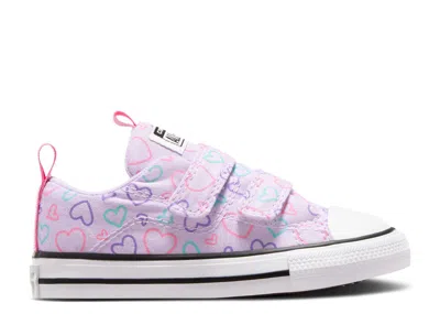 Converse Babies'   Chuck Taylor All Star Easyon Low Td 'hearts' In Purple