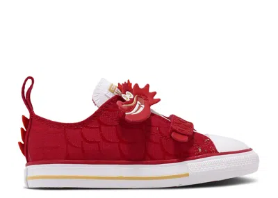 Converse Babies'   Chuck Taylor All Star Easy-on Td 'year Of The Dragon' In Red