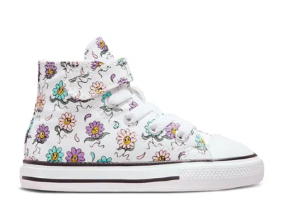 Converse Babies'   Chuck Taylor All Star High Easy-on Td 'friendly Floral ' In White