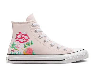 Converse Chuck Taylor All Star High 'embroidered Mushroom' In Pink