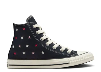 Converse Chuck Taylor All Star High 'embroidered Stars - Total Eclipse' In Black