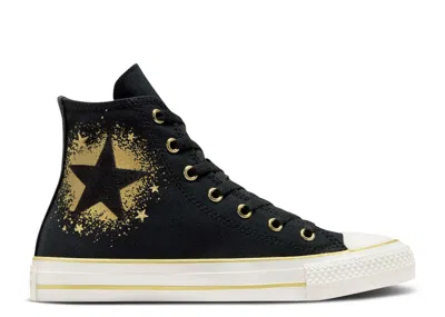 Converse Chuck Taylor All Star High Gs 'black Gold Star'