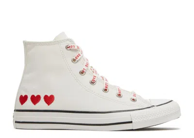 Converse Chuck Taylor All Star High Gs 'embroidered Hearts' In White