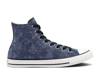 Converse Chuck Taylor All Star High 'washed Canvas - Midnight Navy' In Blue