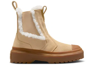 Converse Kids'   Chuck Taylor All Star Lugged Chelsea Boot Ps 'warm Quarry' In Brown