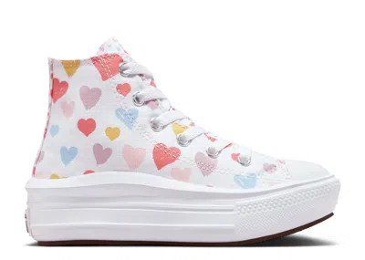 Converse Chuck Taylor All Star Move High Ps 'always On Hearts' In White