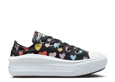 Converse Chuck Taylor All Star Move Low Ps 'always On Hearts' In Black
